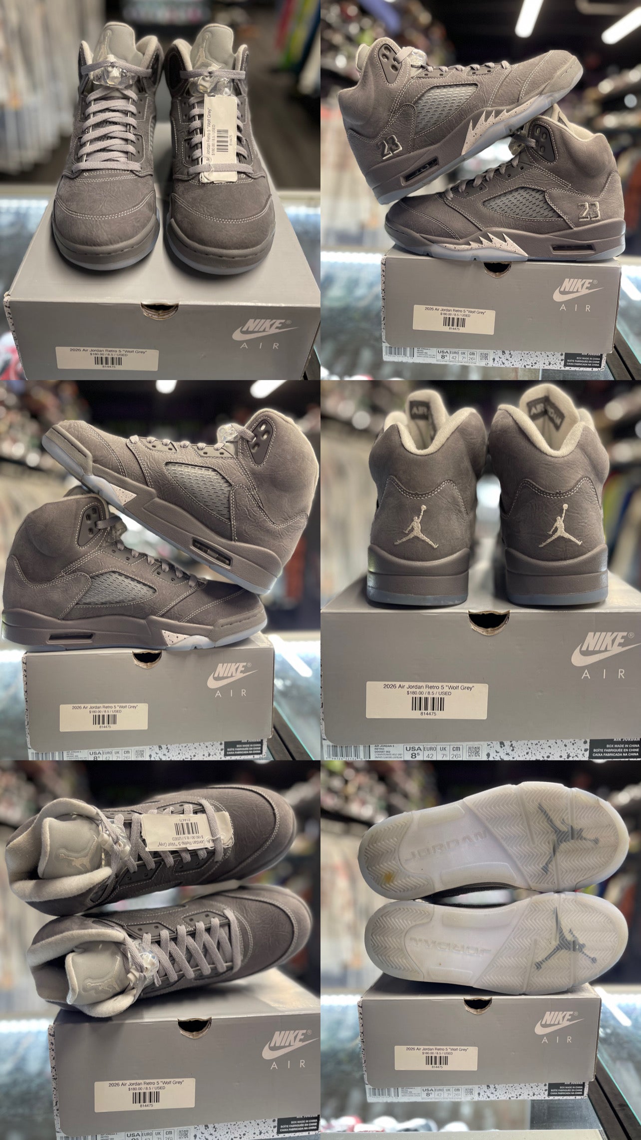 2026 Air Jordan Retro 5 "Wolf Grey"