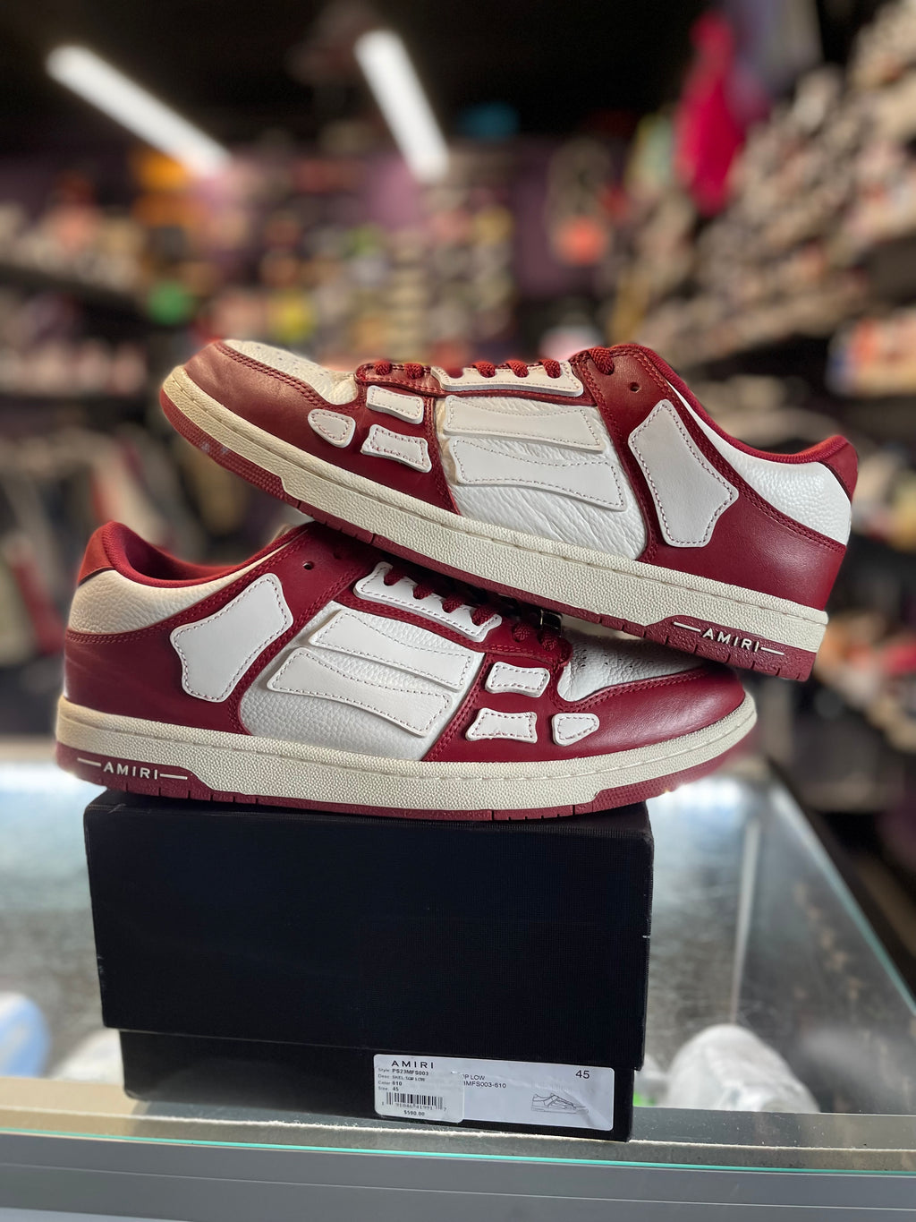 Amiri Skel Low "Red/White"