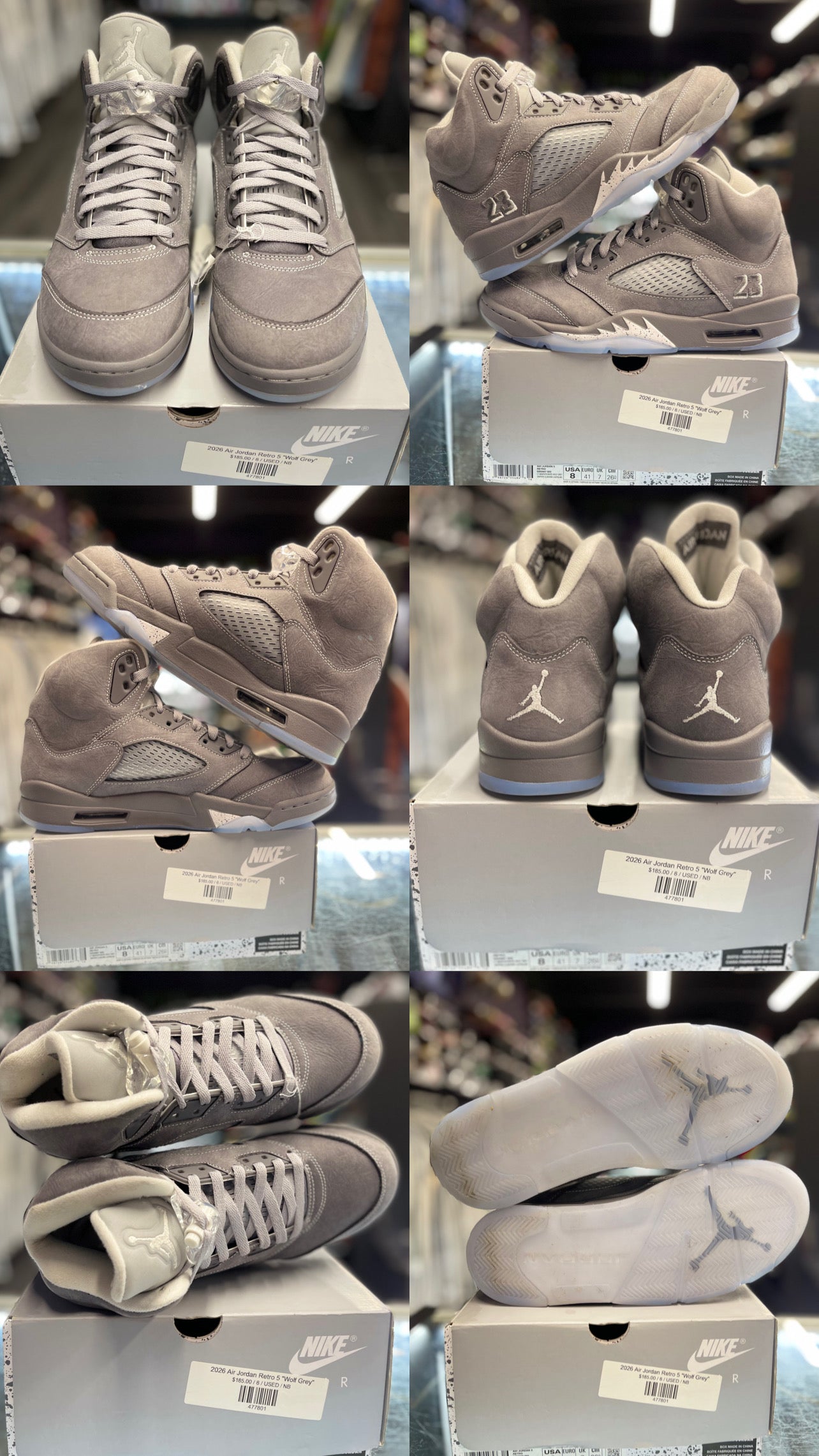 2026 Air Jordan Retro 5 "Wolf Grey"