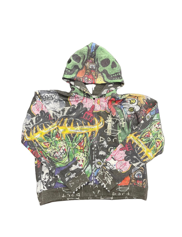 Rich Groupies Zip-Up Hoodie "Gangermatic Black"