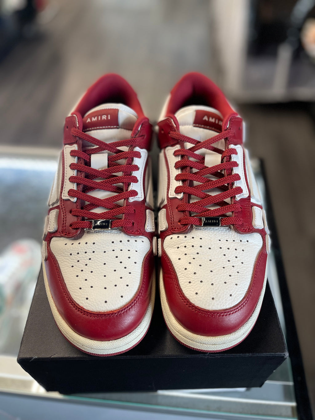 Amiri Skel Low "Red/White"