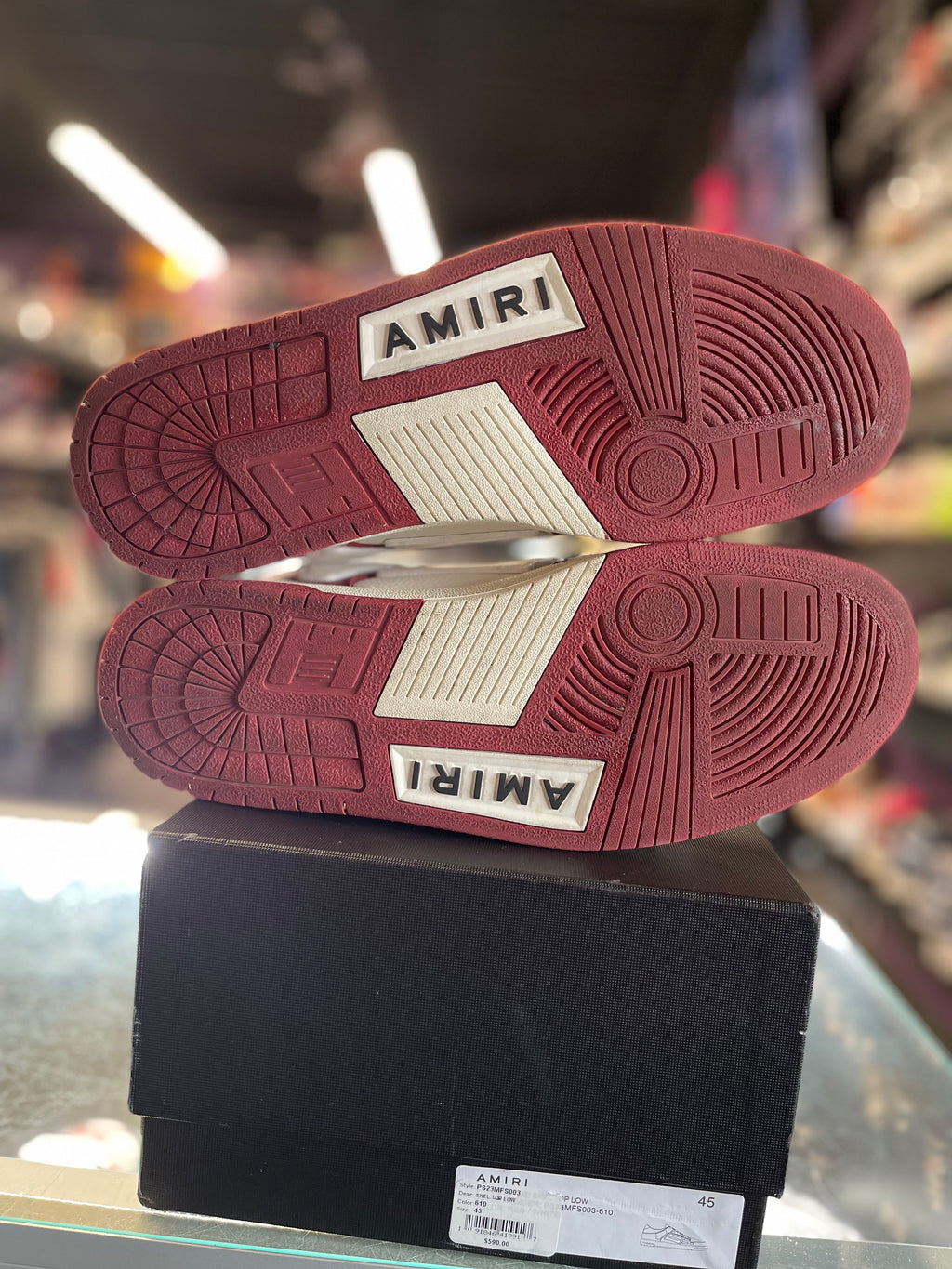 Amiri Skel Low "Red/White"
