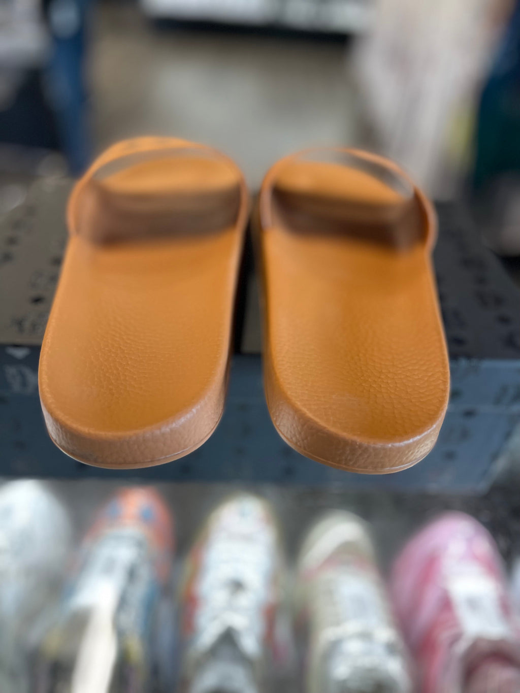 MCM Monogram Slides Brown