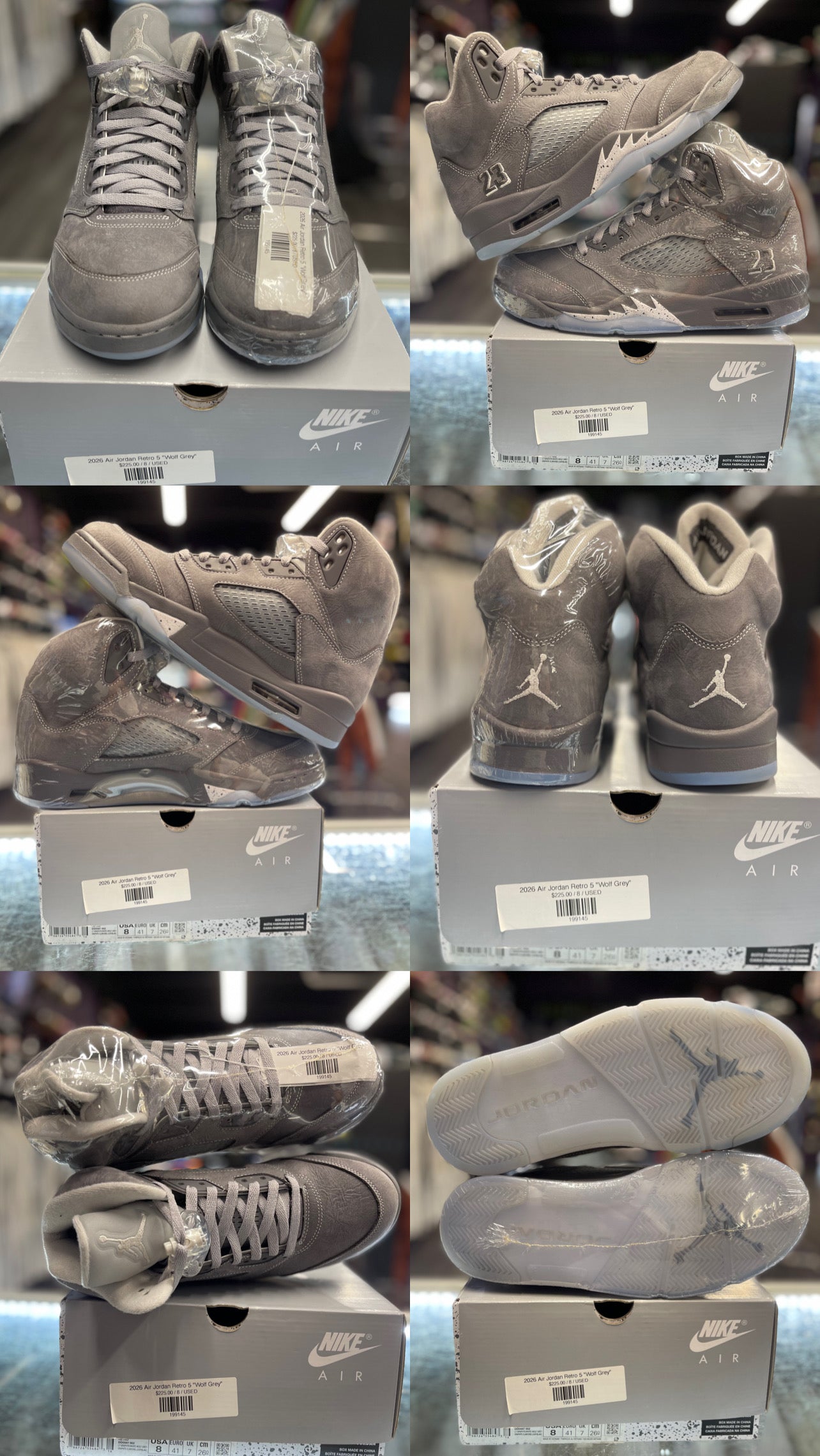 2026 Air Jordan Retro 5 "Wolf Grey"