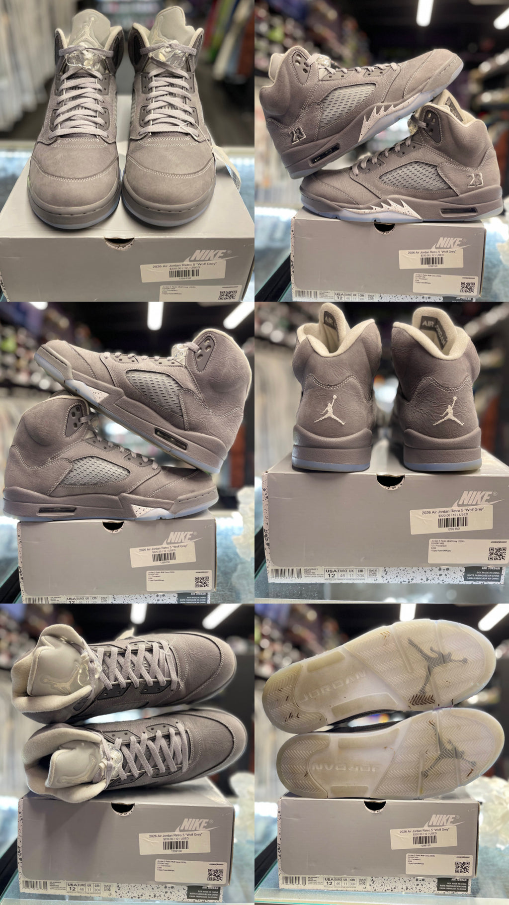 2026 Air Jordan Retro 5 "Wolf Grey"