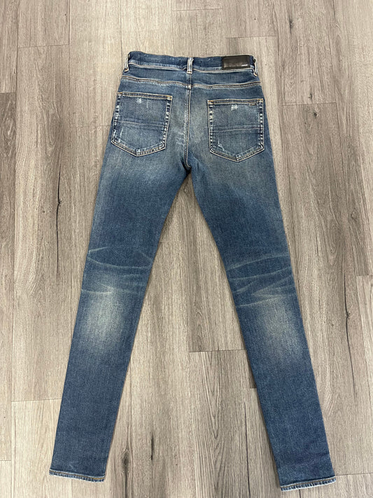 Amiri Zig Zag Skinny Jeans "Light Indigo"