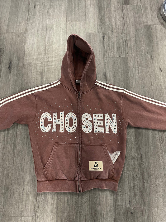 Chosen Zip Up Rhinestone "Brown"