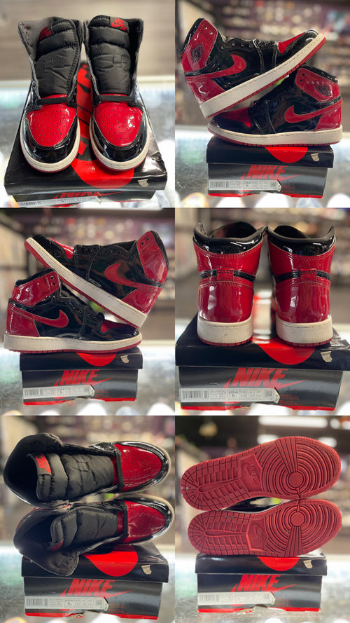 2021 Air Jordan Retro 1 High "Patent Bred" (GS)