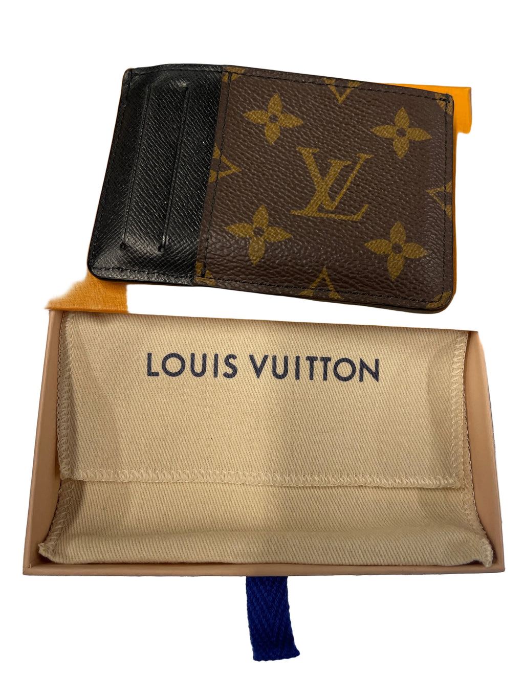 Louis Vuitton Reverse Monogram Side up Card Holder "Brown"