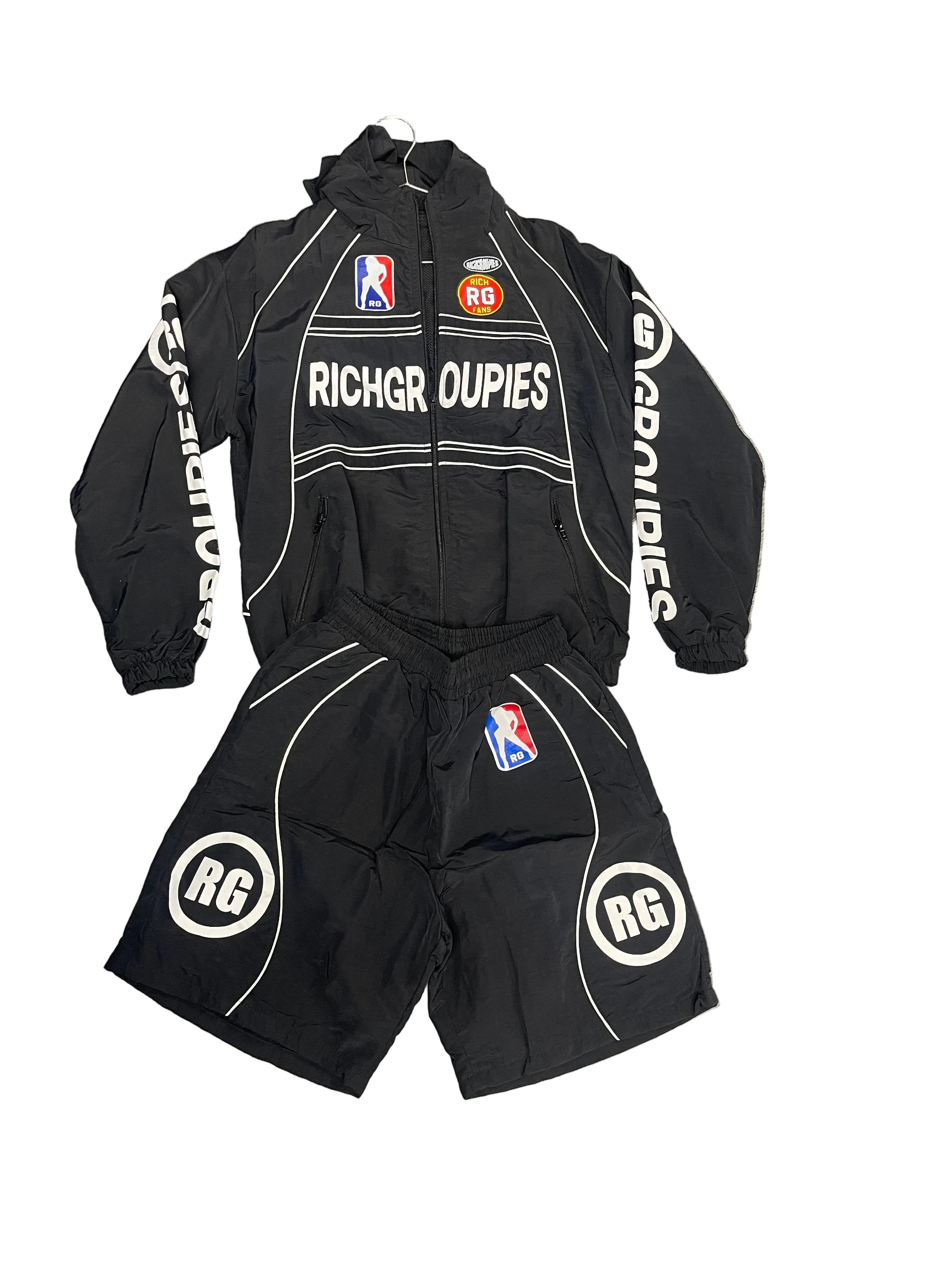 Rich Groupies Short Sets "Raceway / Black"