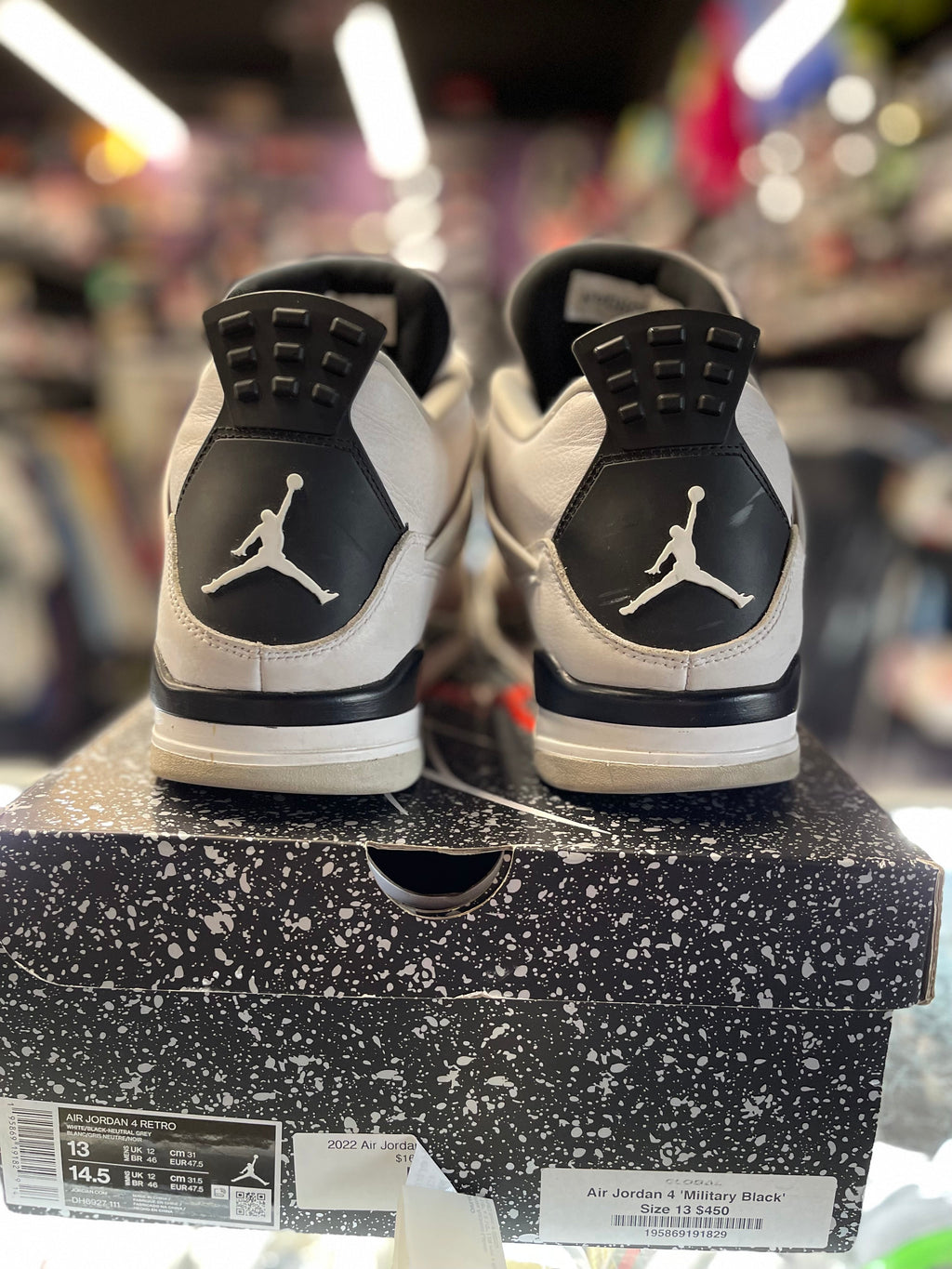 2022 Air Jordan Rertro 4 "Military Black"