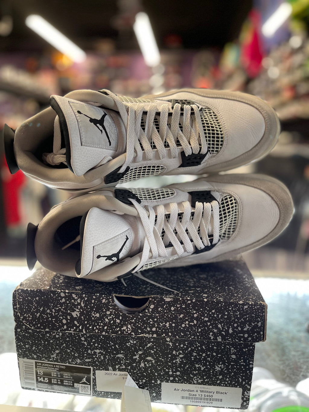 2022 Air Jordan Rertro 4 "Military Black"
