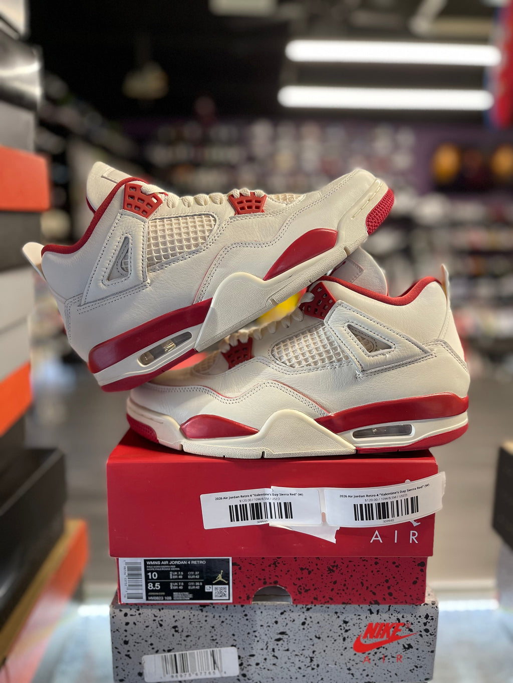 2026 Air Jordan Retro 4 "Valentine's Day Sierra Red" (W)