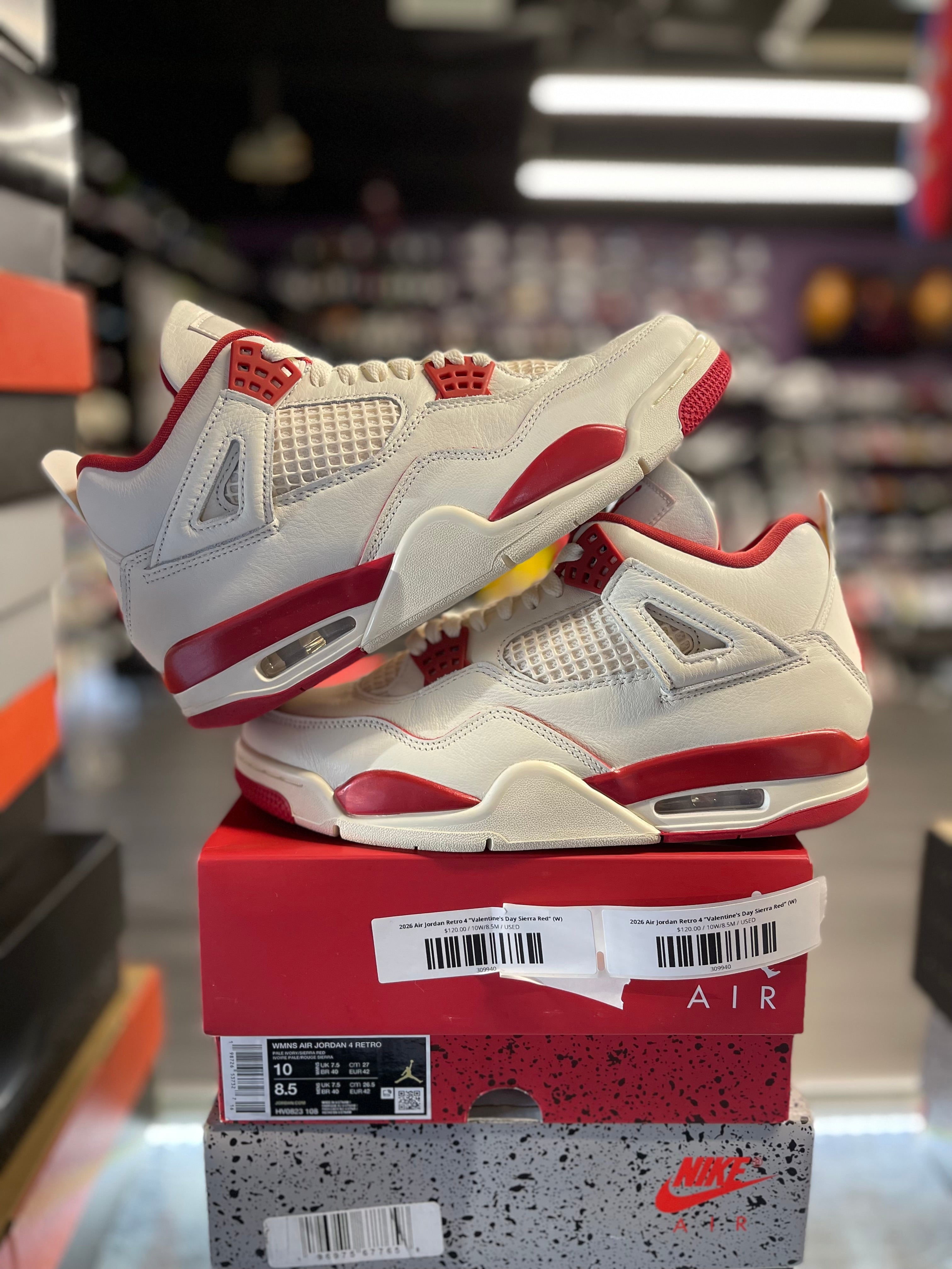 2026 Air Jordan Retro 4 "Valentine's Day Sierra Red" (W)