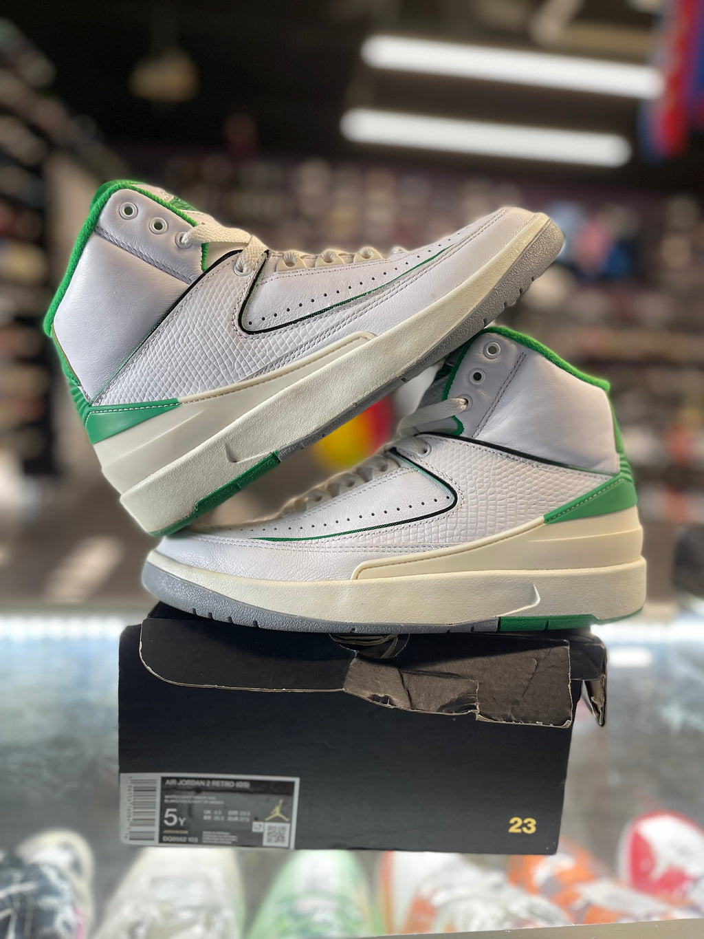 2023 Air Jordan Retro 2 "Lucky Green" (GS)