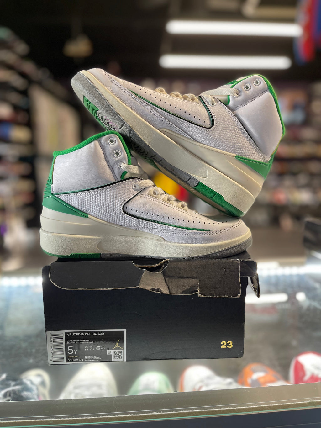 2023 Air Jordan Retro 2 "Lucky Green" (GS)