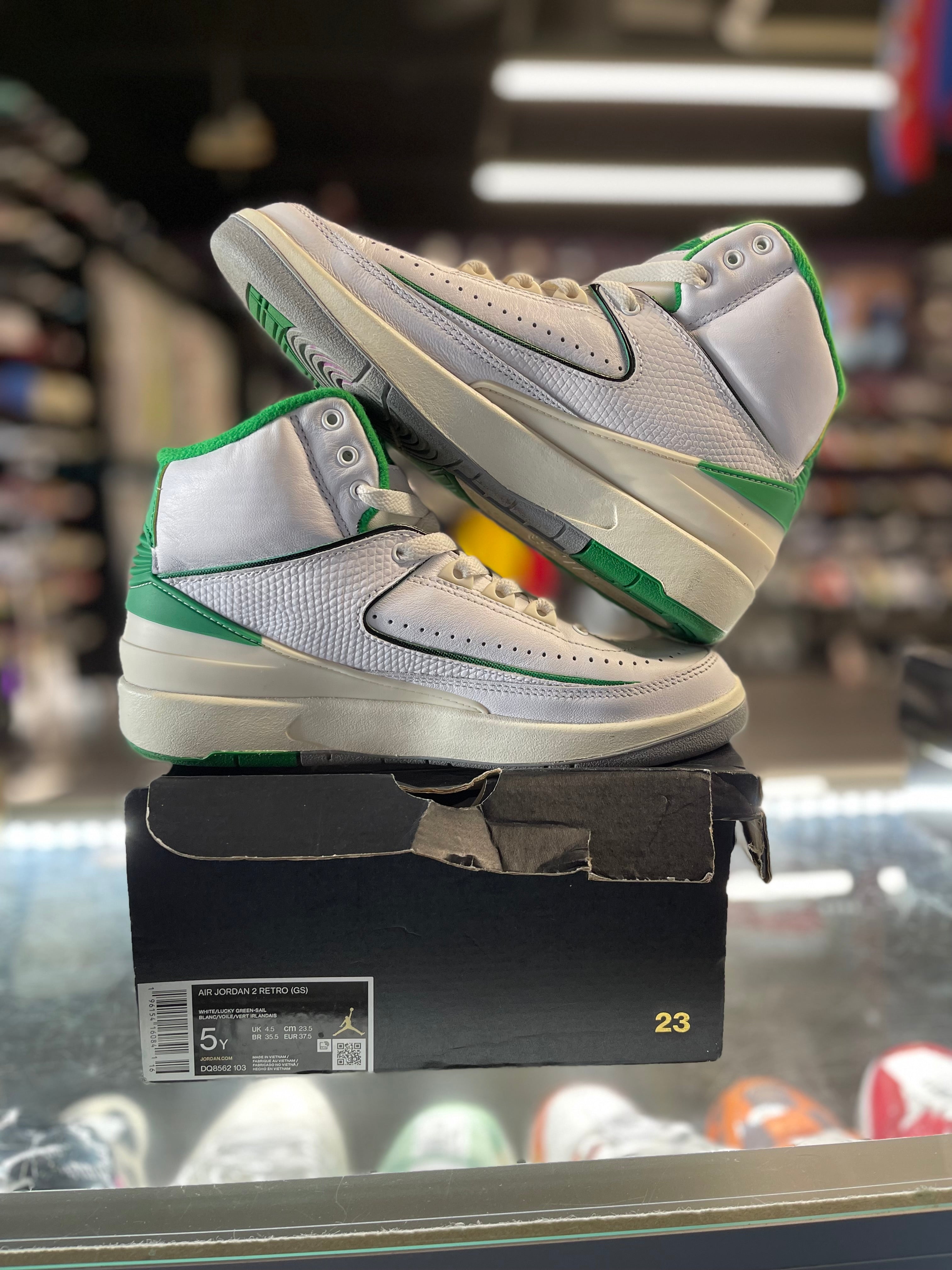 2023 Air Jordan Retro 2 "Lucky Green" (GS)