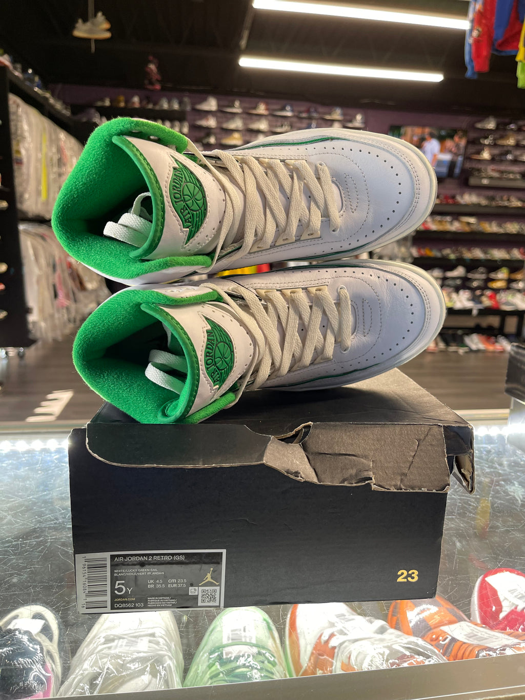 2023 Air Jordan Retro 2 "Lucky Green" (GS)