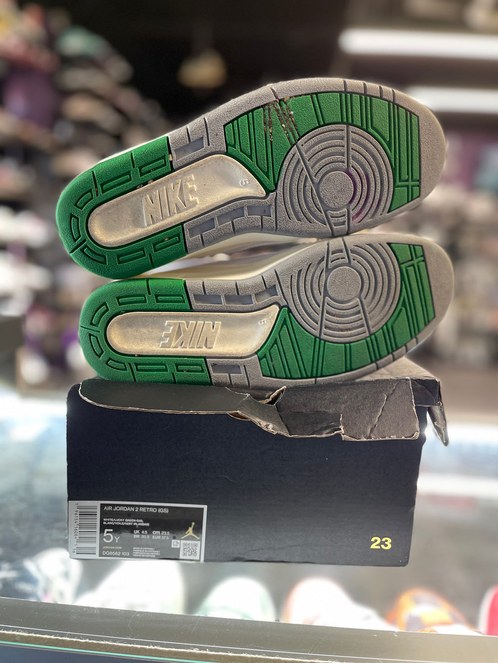 2023 Air Jordan Retro 2 "Lucky Green" (GS)