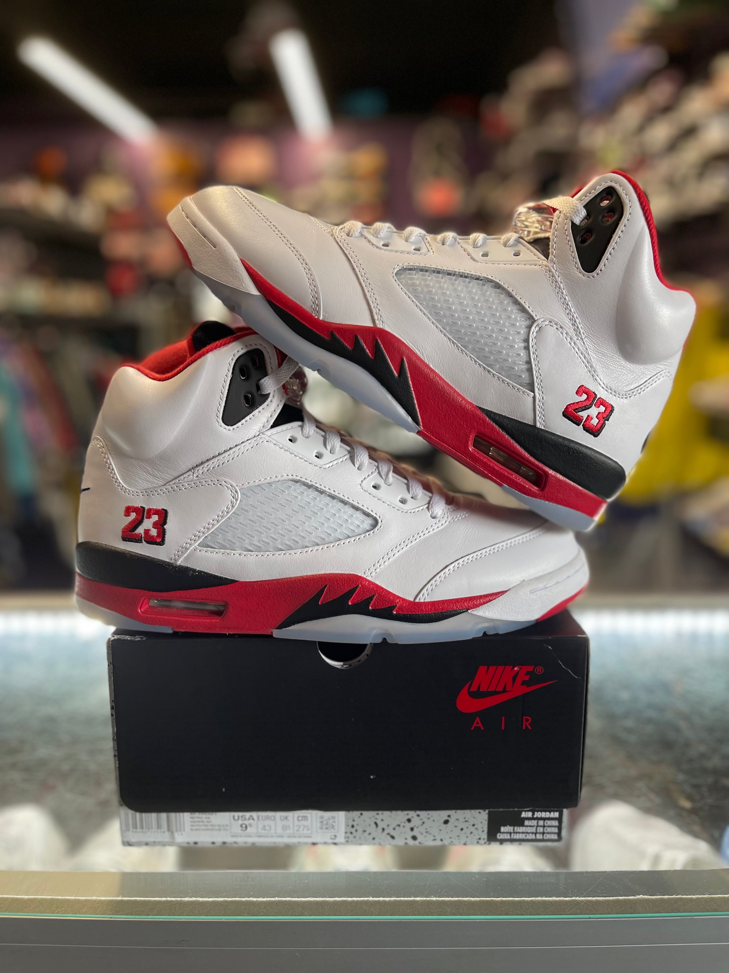 2025 Air Jordan Retro 5 "Fire Red Black Tongue"