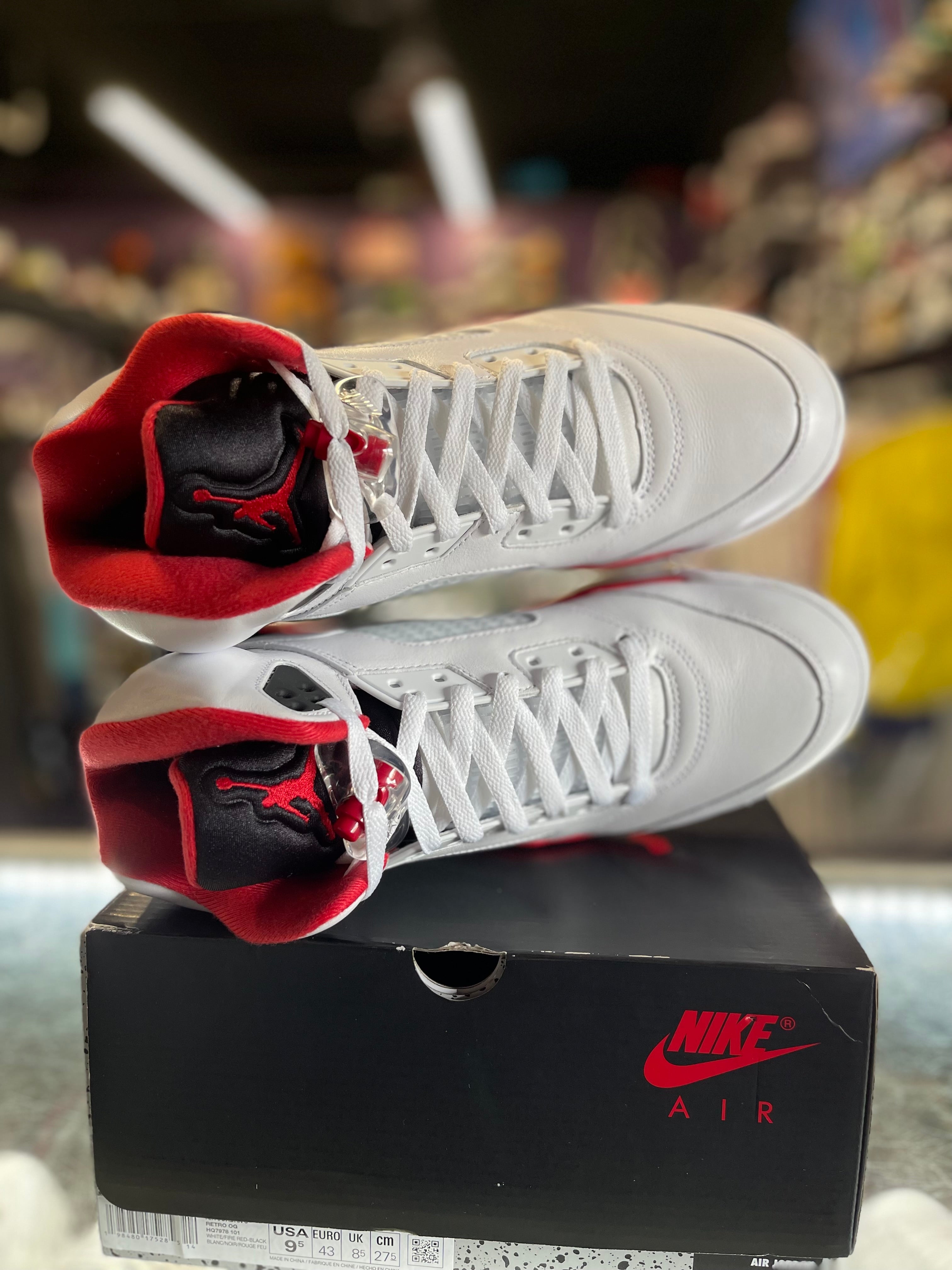2025 Air Jordan Retro 5 "Fire Red Black Tongue"