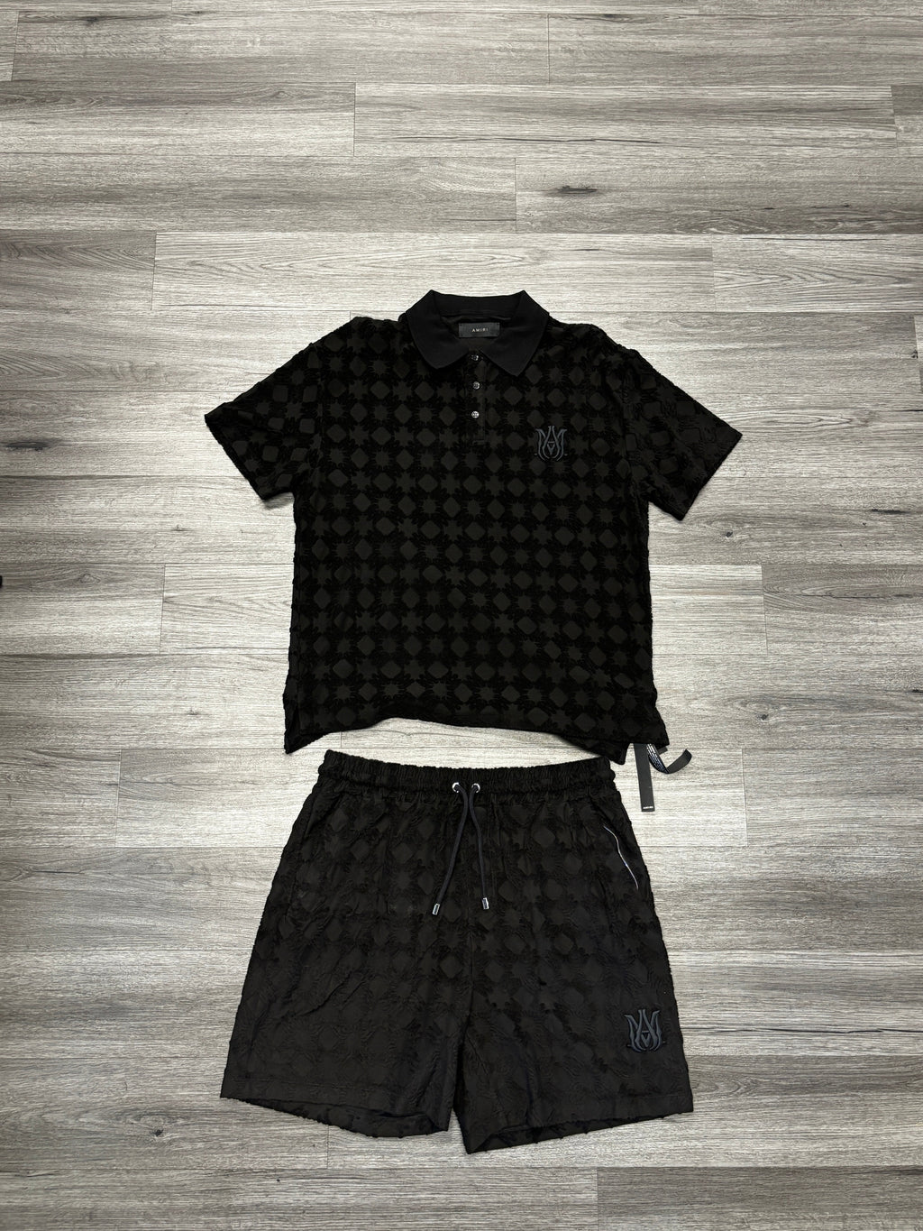Amiri Toweling Set "Black"