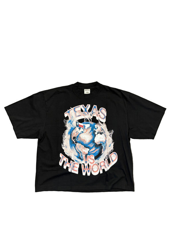 Texas Merch Watercolor Tee "Black"