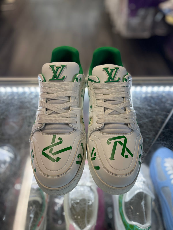 Louis Vuitton LV Trainer "White Green Recycled"