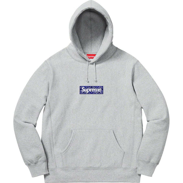Supreme Hoodie Blue Bandana Box Logo