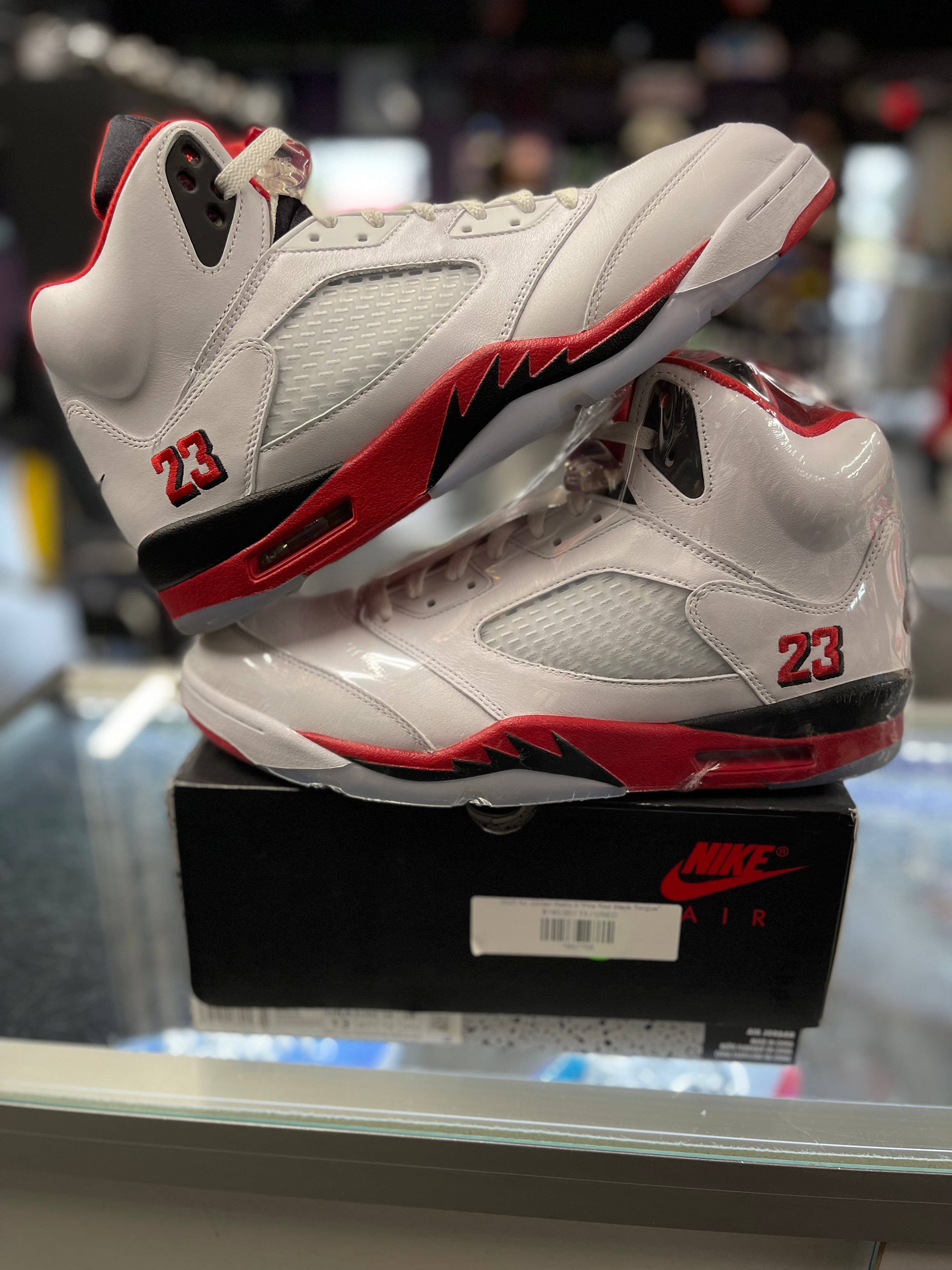 2025 Air Jordan Retro 5 "Fire Red Black Tongue"