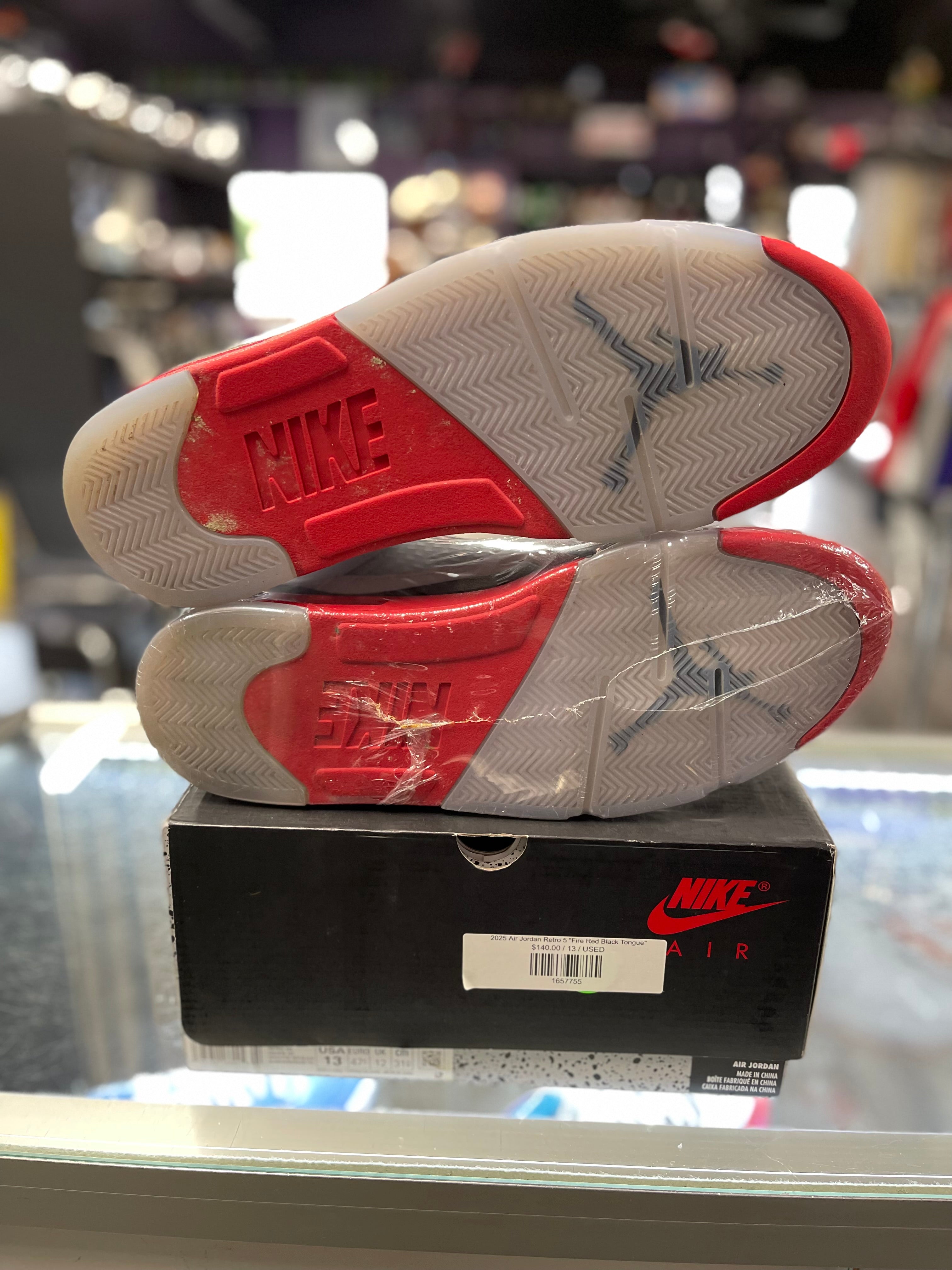 2025 Air Jordan Retro 5 "Fire Red Black Tongue"