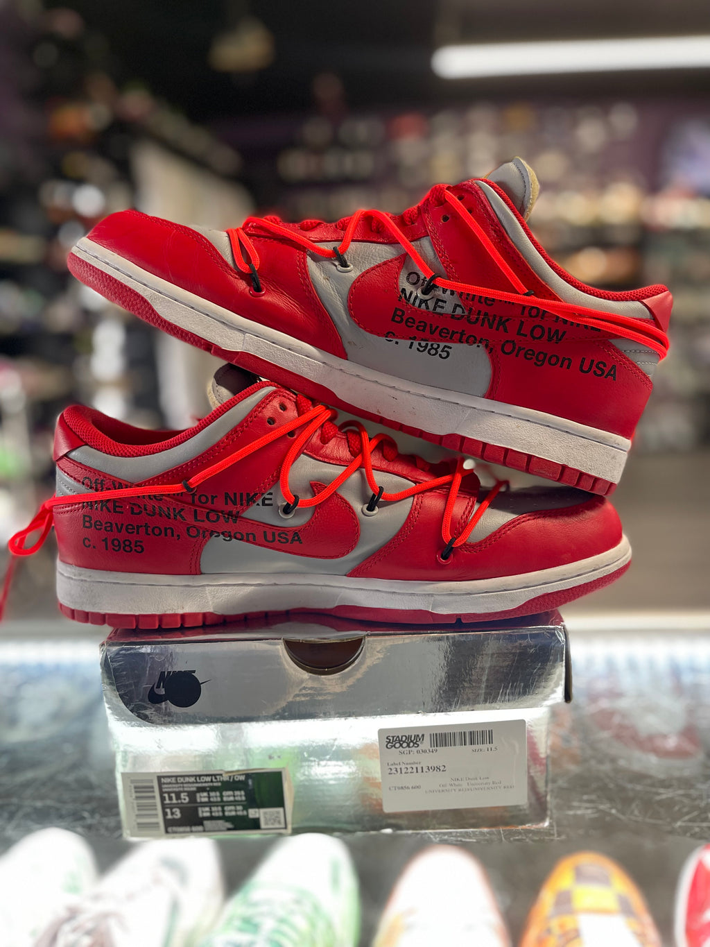2019 Nike Dunk Low "Off-White University Red"