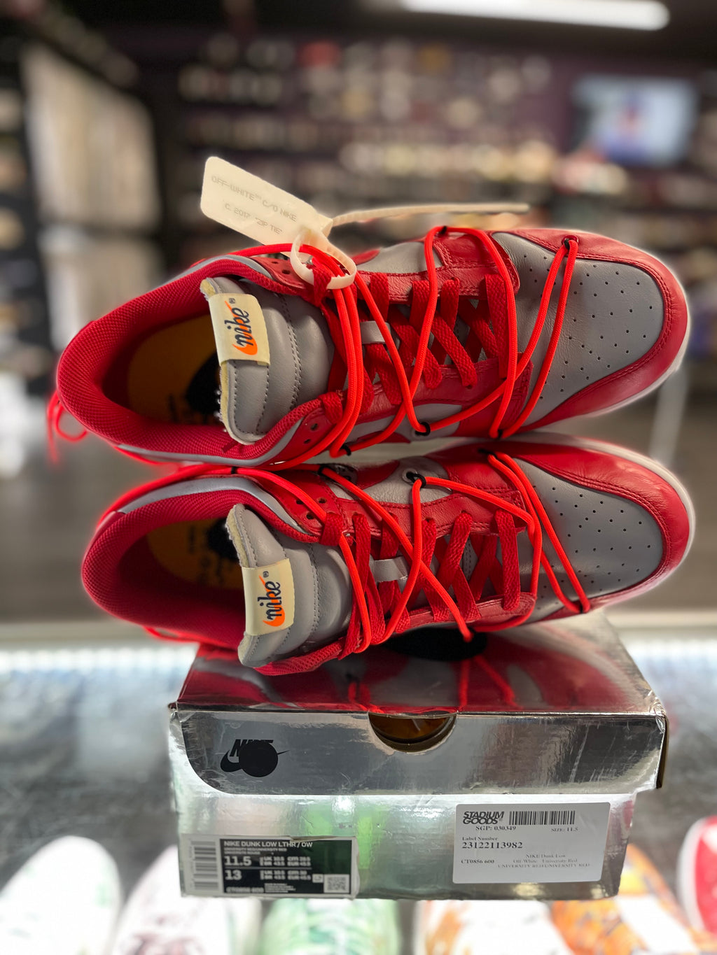 2019 Nike Dunk Low "Off-White University Red"