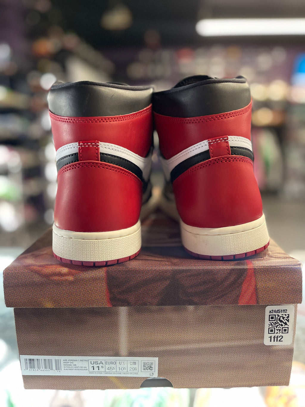 2025 Air Jordan Retro 1 High OG "Black Toe Reimagined"