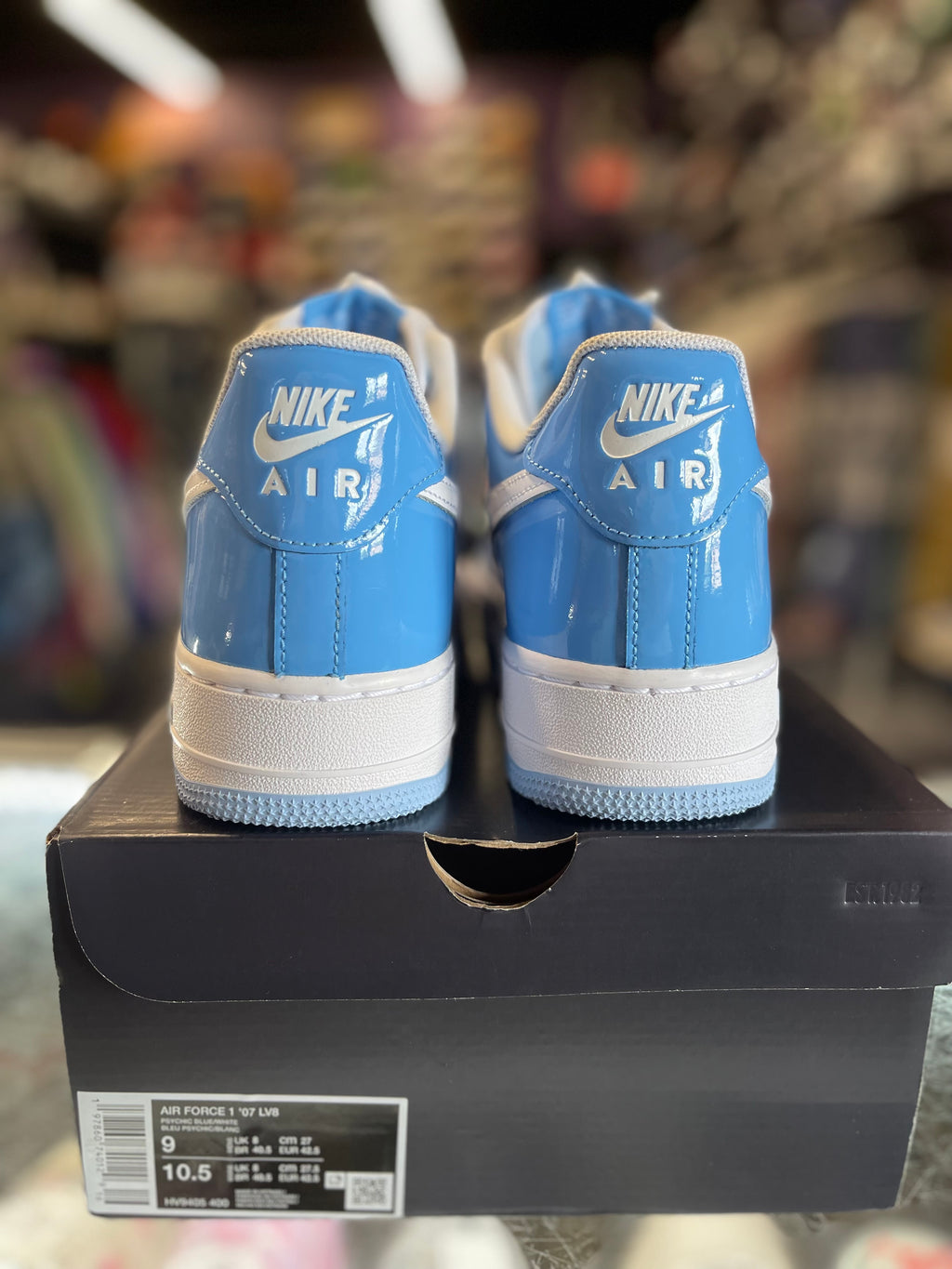 2024 Nike Air Force 1 Low 07 LV8 "Phychic Blue White Patent"
