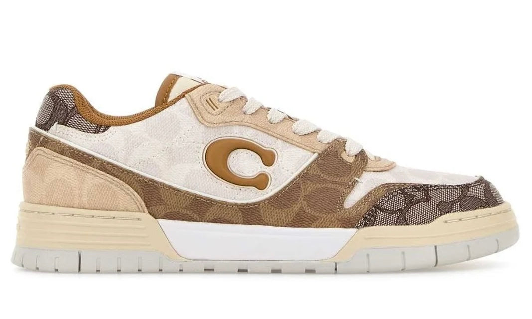 Coach Low Beige Logo All Over