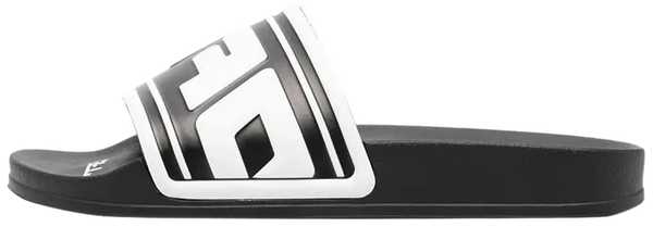 Off-White Sliders Logo Embossed "Black White"