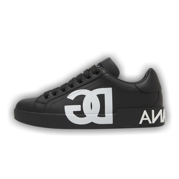 Dolce & Gabbana Portofino Sneaker "Black White Logo"