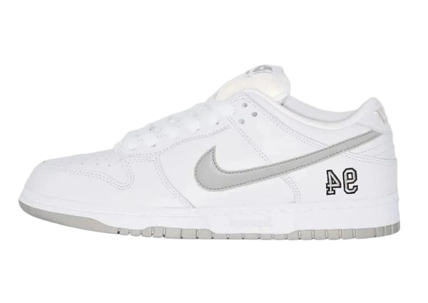 2025 Nike SB Dunk Low "Supreme 94 White Metallic Silver"