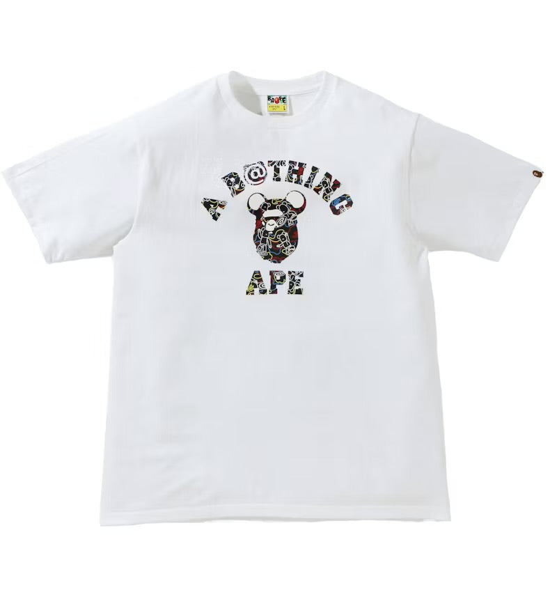 BAPE College Tee “Bearbrick Camo Bear”
