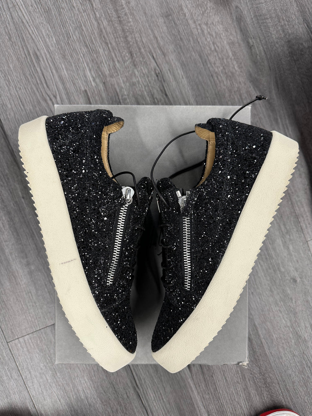 Giuseppe Zanotti Low "Black Glitter"