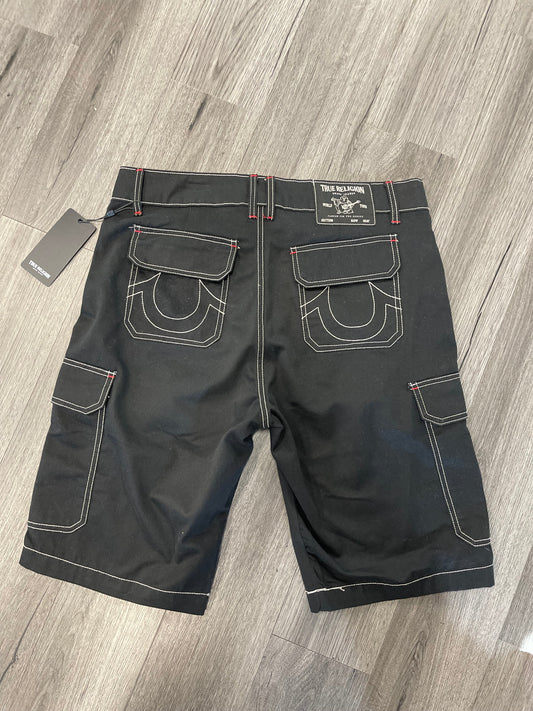 True Religion Shorts Jet Black Cargo