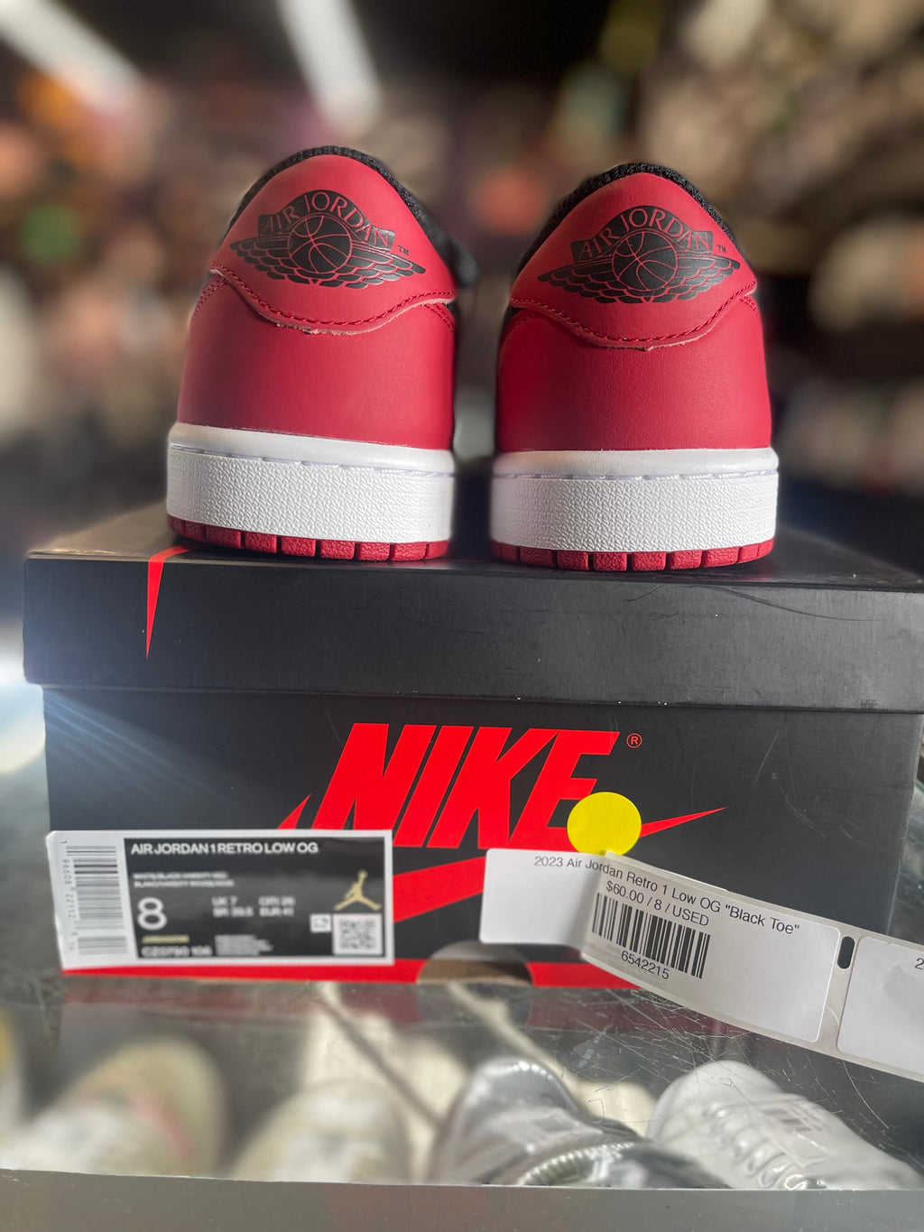 2023 Air Jordan Retro 1 Low OG "Black Toe"