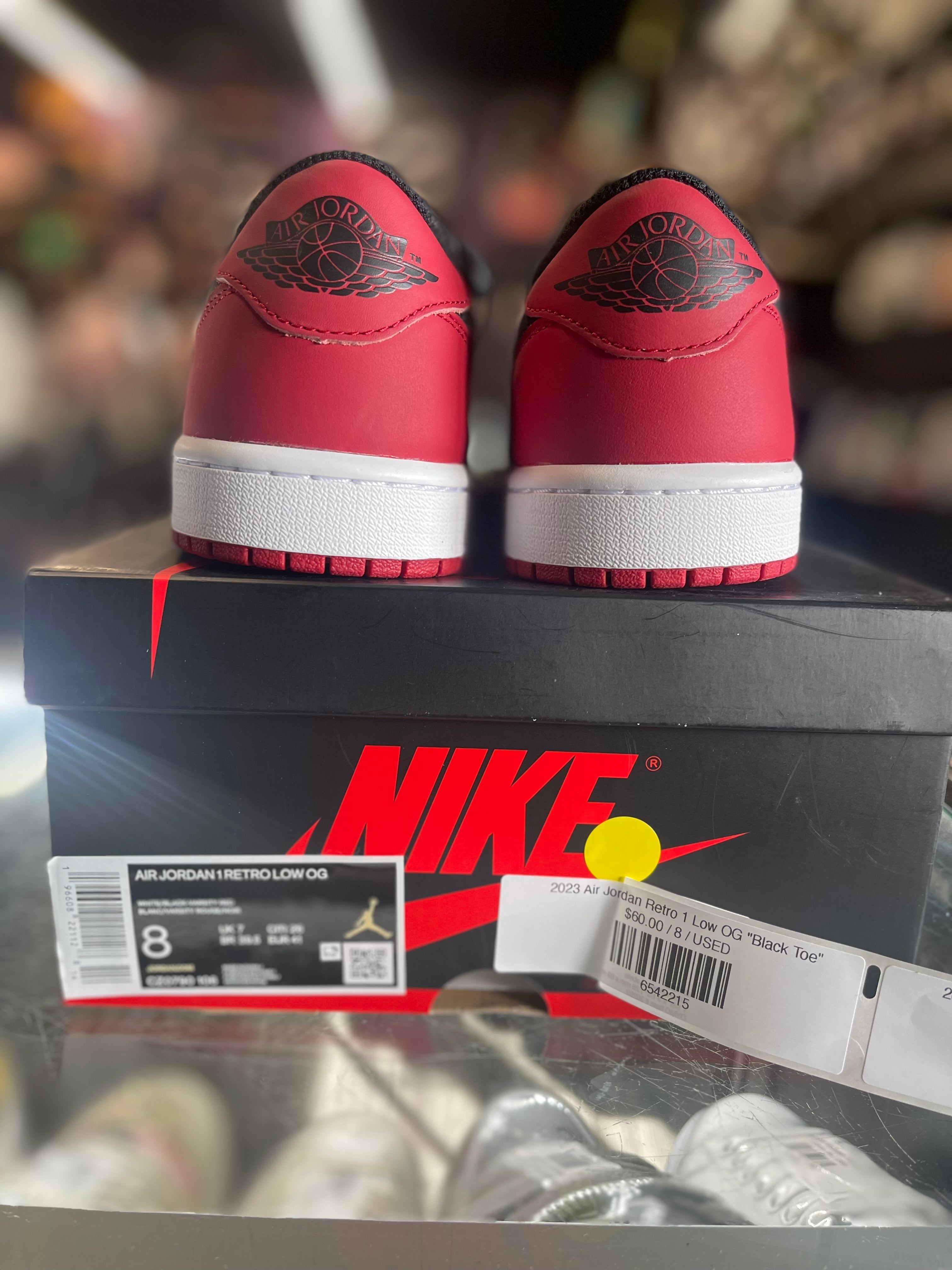 2023 Air Jordan Retro 1 Low OG "Black Toe"
