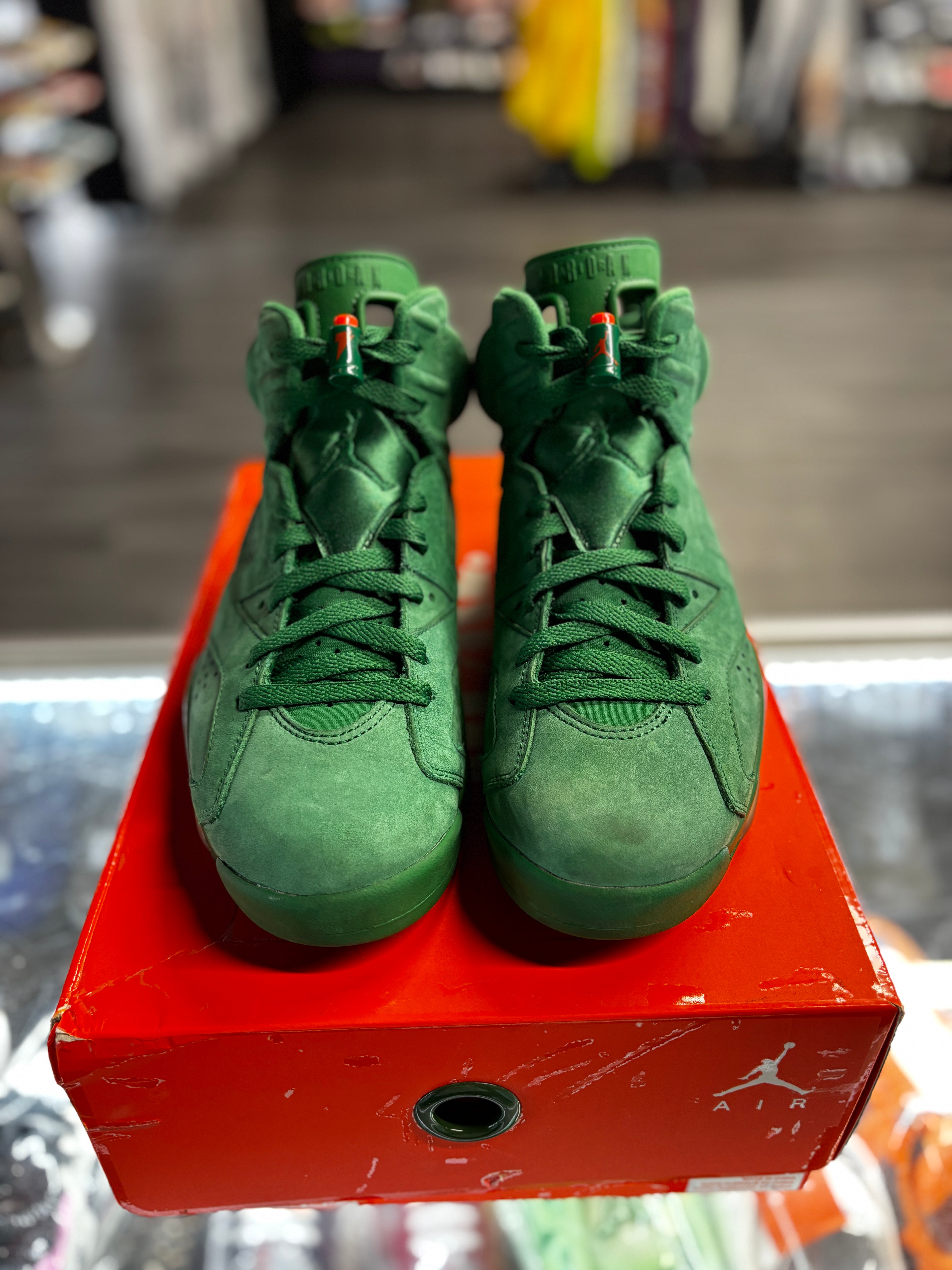 2017 Air Jordan 6 Retro NRG "Green Suede Gatorade"