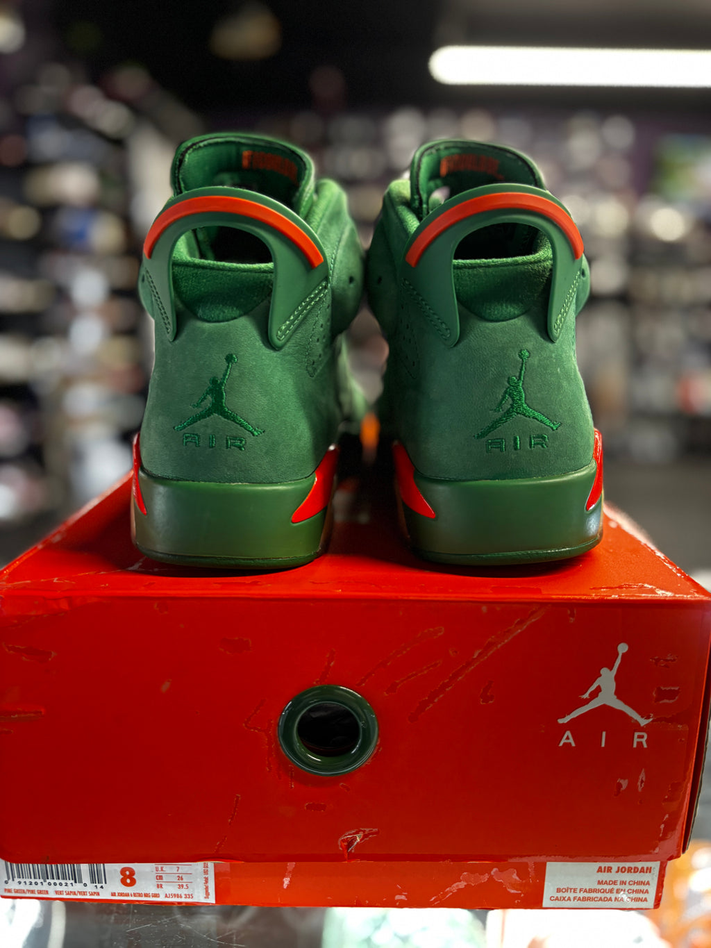 2017 Air Jordan 6 Retro NRG "Green Suede Gatorade"