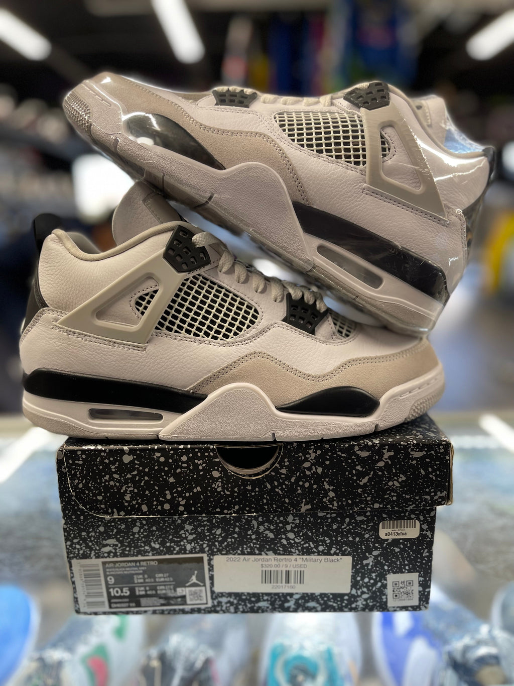 2022 Air Jordan Rertro 4 "Military Black"