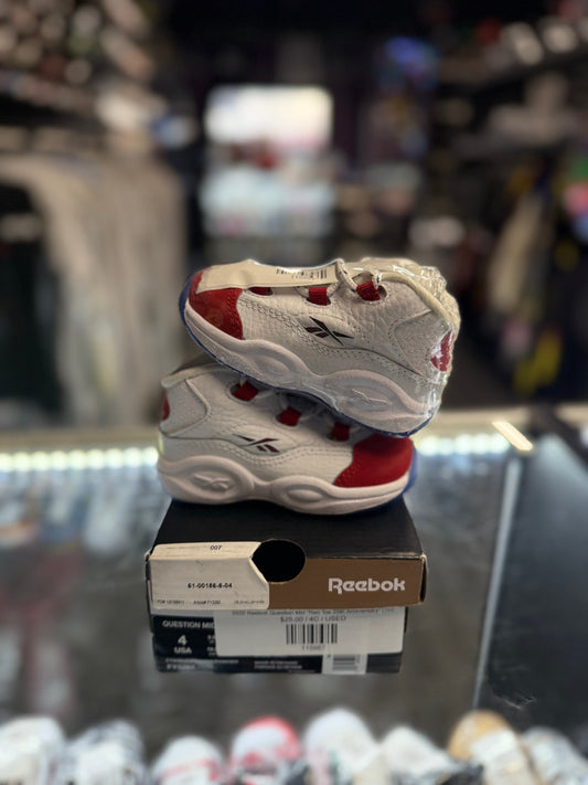 2020 Reebok Question Mid "Red Toe 25th Anniversary" (TD)