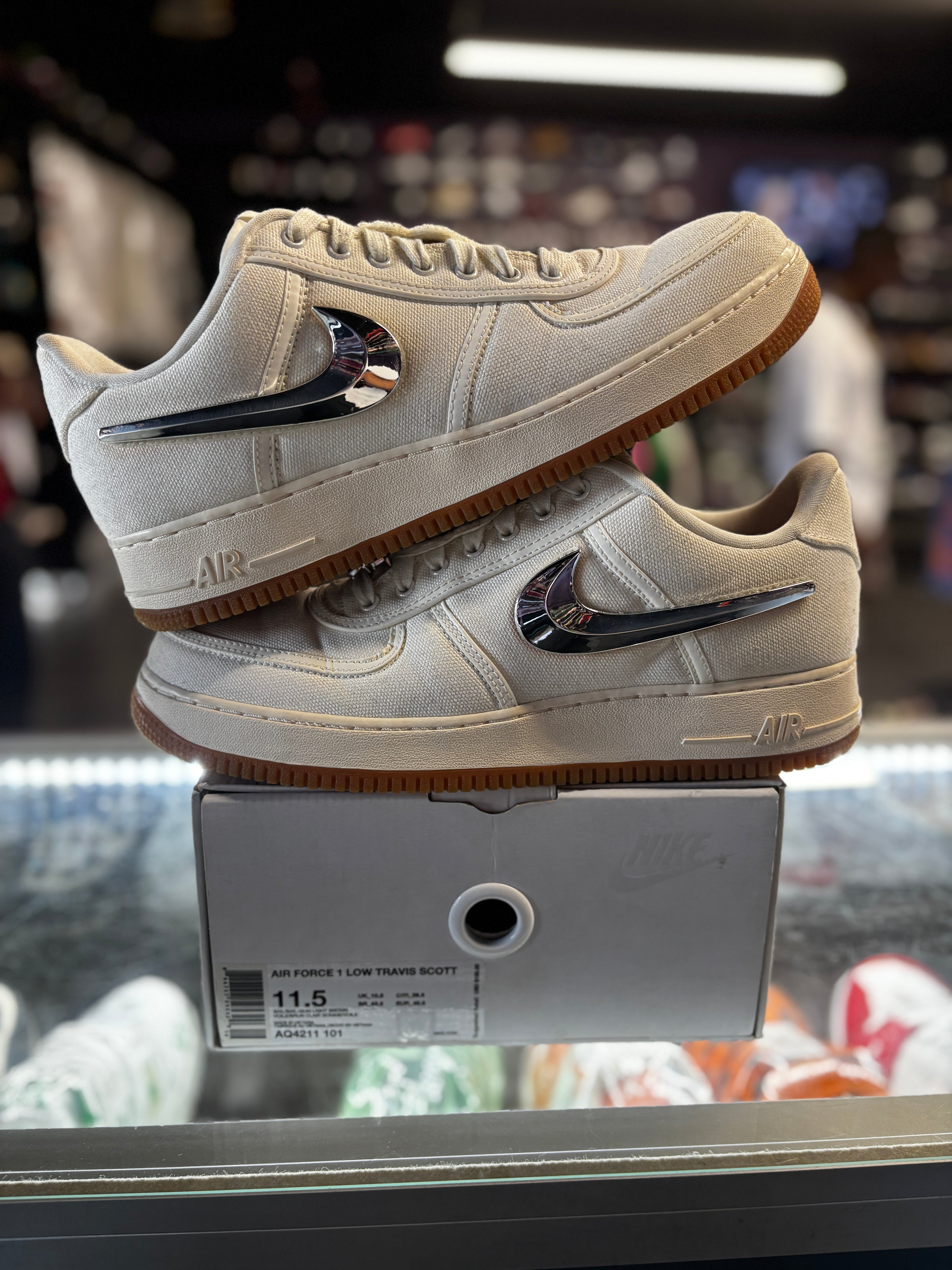 2018 Nike Air Force 1 Low "Travis Scott Sail"