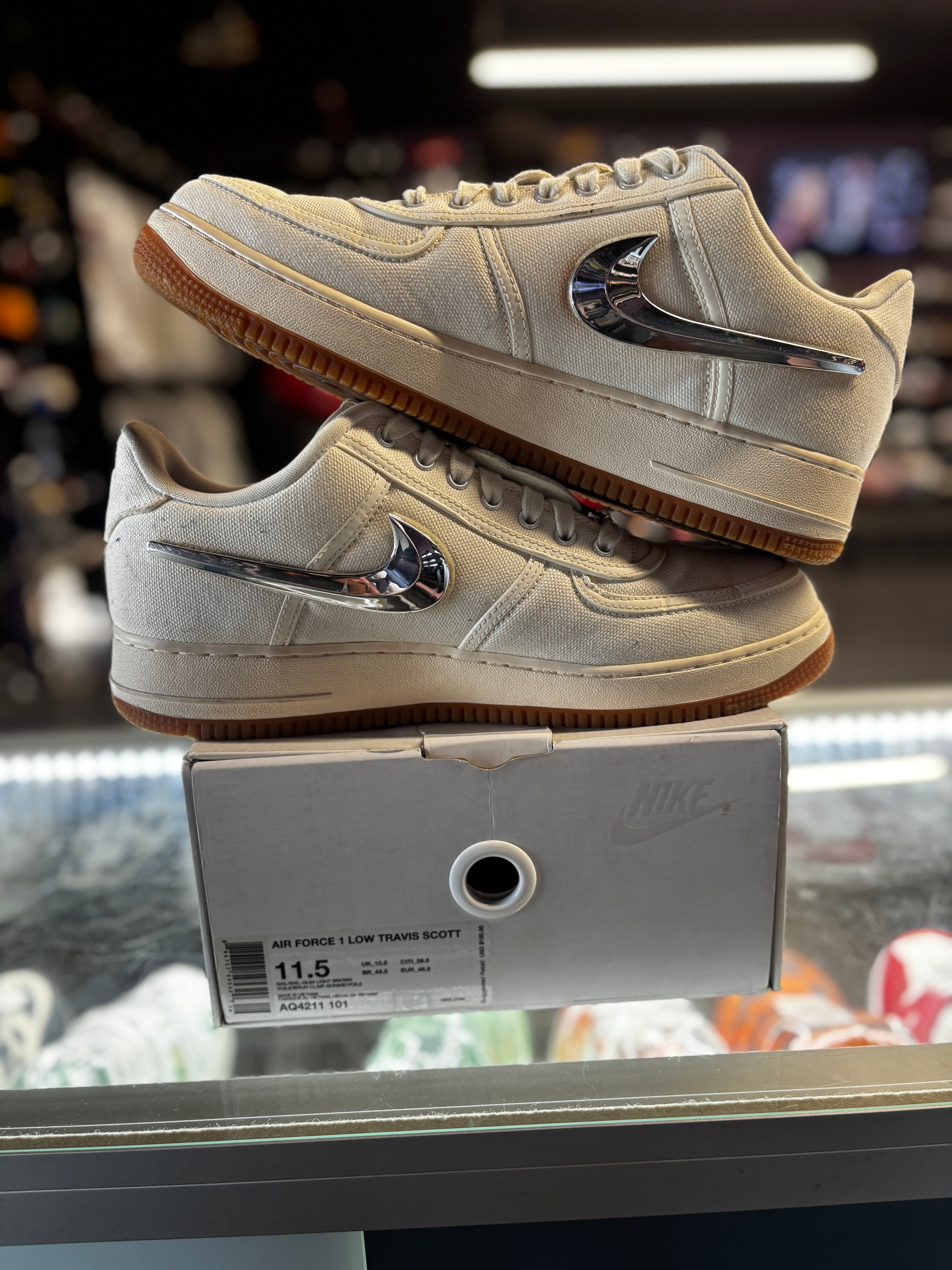 2018 Nike Air Force 1 Low "Travis Scott Sail"